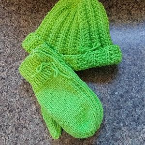 Hat and Mittens Hand Made